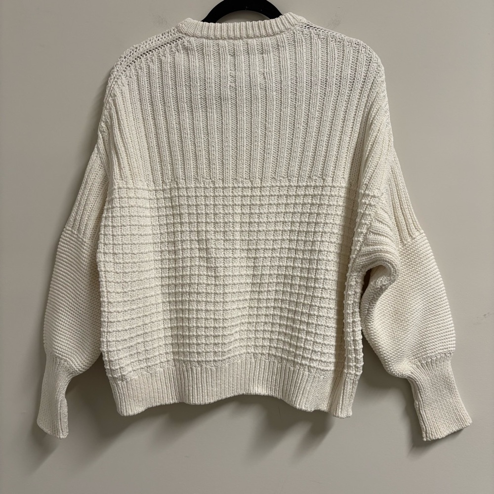 The Knotty Ones Delcia Organic Cotton Off-White‎ Sweater Size Small/Medium - Picture 8 of 8